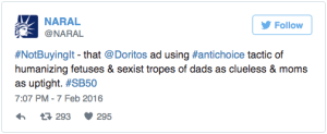NARAL DORITO TWEET