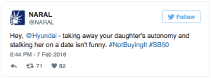 NARAL HYUNDAI TWEET 1